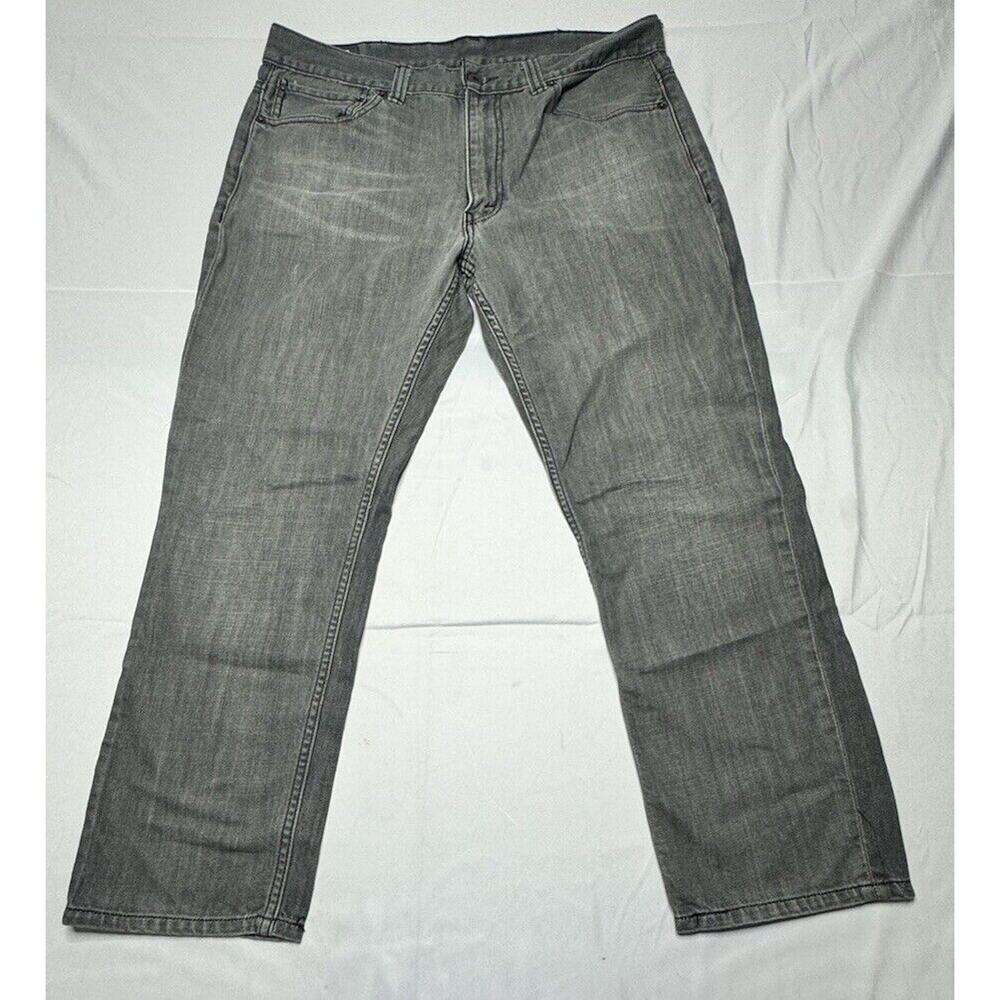 Levis 511 Men's Gray Straight Leg Denim Jeans - Size 38x26.5